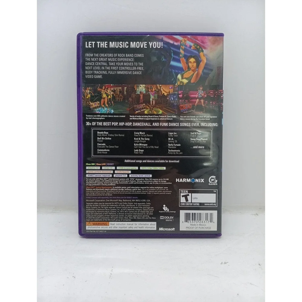 Dance Central (Microsoft Xbox 360, 2010)